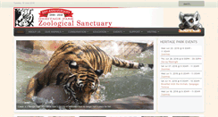 Desktop Screenshot of heritageparkzoo.org